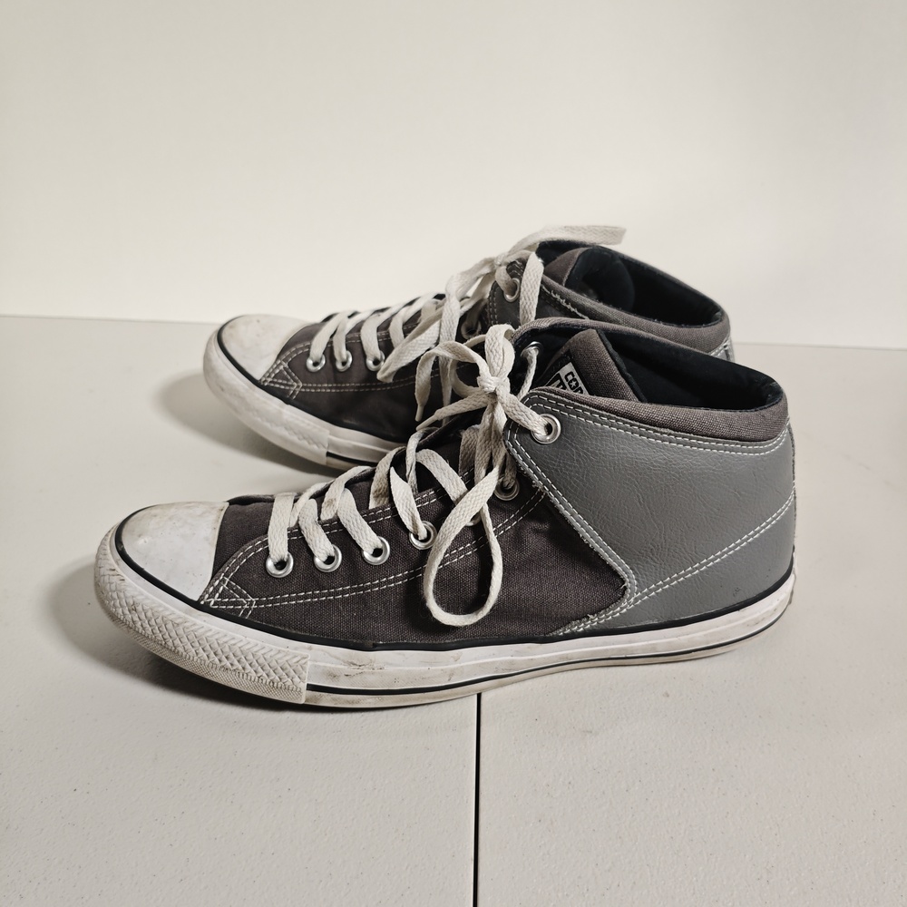 Converse All Star Shoes Mens Size 10.5 Gray Mid Top Athletic Sneakers 154841C